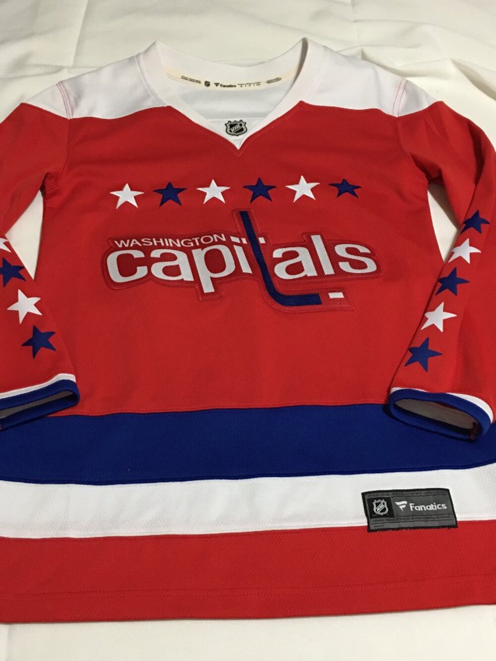 Washington Capitals Jersey Womens Small Red NHL Hockey Fanatics